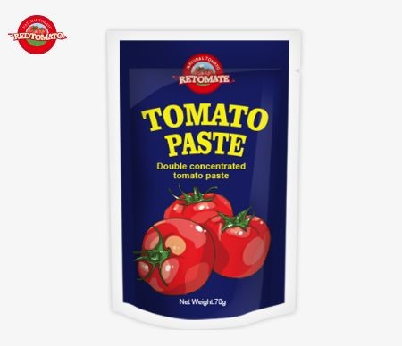 70g Tomato Paste In Standing Up Sachet Flat Sachet Brix 28-30% 22-24% 18-20%