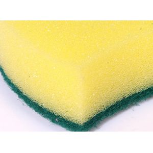 Double-side Rectangle Sponge Kitchen Cleaning Scouring Pad Scourer