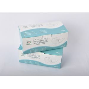 Comfortable Eco Friendly Disposable Earloop Face Mask 3 Layer Anti Wrinkle