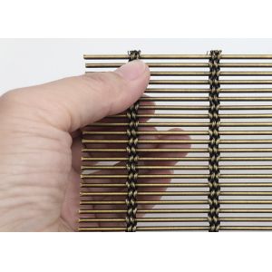 China 4mm 304 Stainless Steel Architectural Mesh Curtain Ceiling Facade on sale