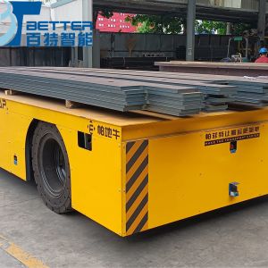 Factory Supply 65ton Remote Control Material Handling Trackless Transfer Cart