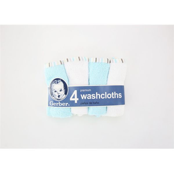 Buy Pure cotton Fabric Baby Bath Washcloths Breathable Suitable Dry 9x9" at wholesale prices
