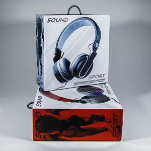 Gift Cardboard Headphone Earphone Packaging Box CYLO Folding