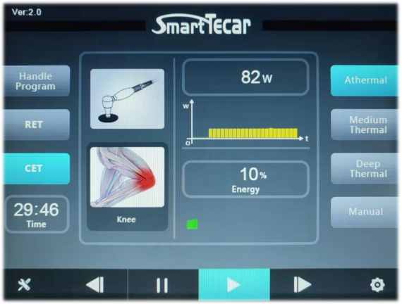 Body Massage Tecar Therapy Machine Diathermy physiotherapy Monopole RF CET / RET Machine