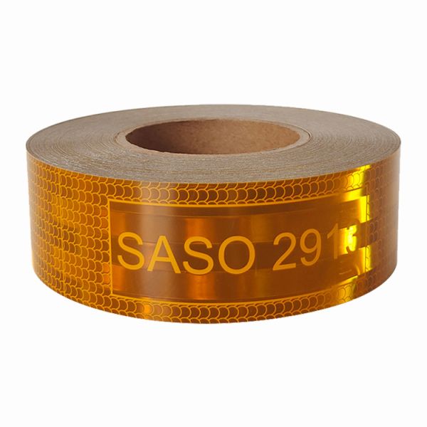 Buy Conspicuous SASO 2913 Reflective Tape Radium Tape Roll Yellow at wholesale prices