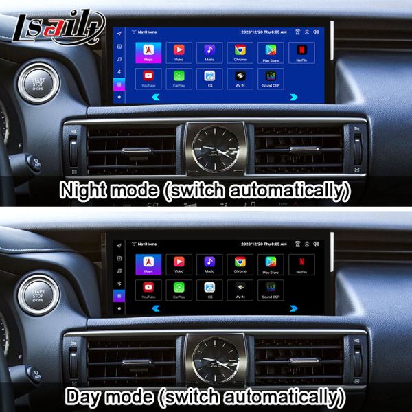 Lsailt 8+128G Qualcomm Android Interface for Lexus IS300H IS200t 2013-2021 With YouTube, NetFlix, Google Play