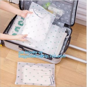 Slider Lock Zipper One Side Clear Plastic Bags Suppier For Underwear, Natural