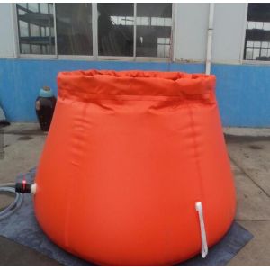 3000L Capacity Collapsible Onion Shape Plastic Water Storage Tank For Fire