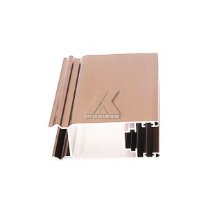 Track Sliding Aluminum Window Extrusion Profiles T8 PVDF Finish