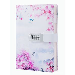 Custom Personal Diary With Lock Code Thick Notepad Leather Office School