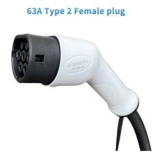 Type 2 To Type 2 Customized Model 3 EV Charging Chargers TPU Cable 63A 3 Phase