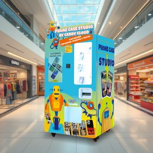 Customizable Smartphone Hard Case Printing Vending Machine with Mobile Payment