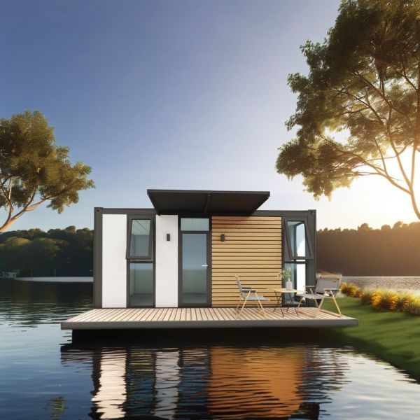Buy Flat Pack Container EU Customized Modern Luxury 20ft Prefabricated Wooden House with Steel Structure Garden Prefab in Mid-Century Modern Design Style at wholesale prices