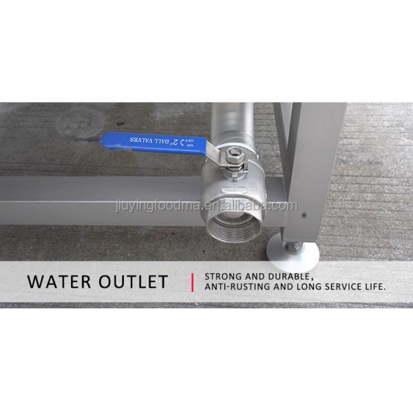 Jiuying 250L Single tank fruit and vegetable cleaning machine with full 304 stainless steel body