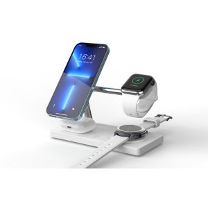 T218 2025 Latest 15W/10W Wireless Fast Charger with Apple Watch 3W Charging