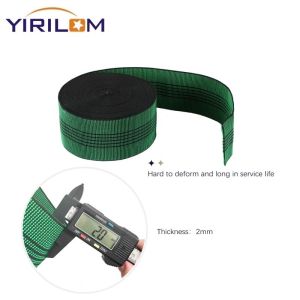Green Upholstery Elastic Webbing Stretch Band For Sofa Couch
