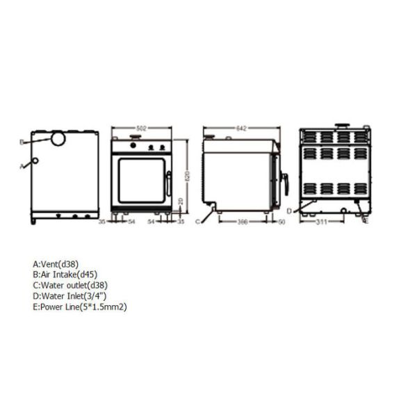 4 Trays Commercial Kitchen Cooking Equipment Fast Warming Speed 2 Doors Double Lock