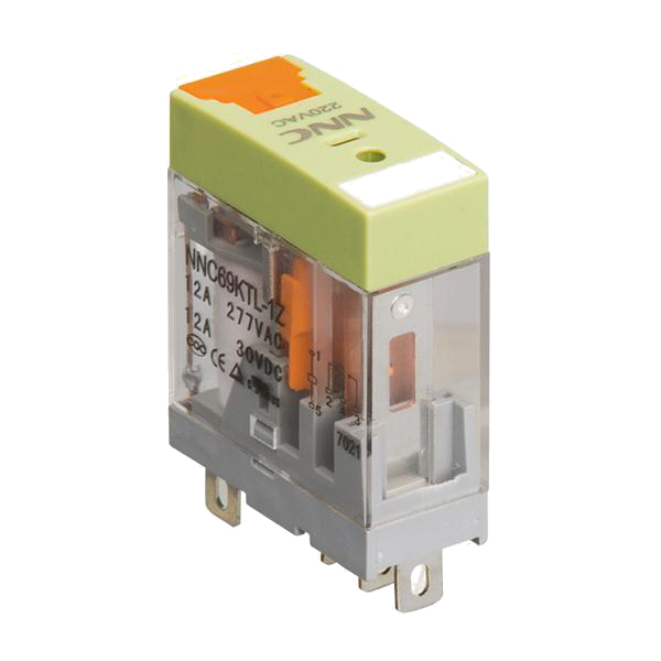 China NNC Miniature PCB Transparent Relay NNC69KTL Relay with LED Indicator and lockable test button on sale
