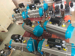 Rack and Pinion pneumatic rotary actuators