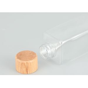 Leakproof 200ml Plastic Screw Top Bottles With Bamboo Lids