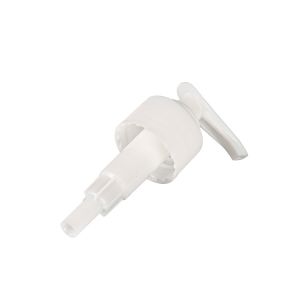 Flat Headed Plastic PP Ribbed Screw Lotion Pump Shower Cream Press Dispenser 28