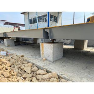 U Beam Structure 50kg Accuracy 120T Mine Truck Weighing Scales