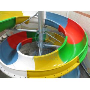 3.5M Private Commercial Size Water Slide Fiberglass Swimming Pool Slide For