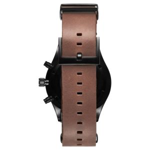 Red hand chronograph japan movt watch stainless steel black oem