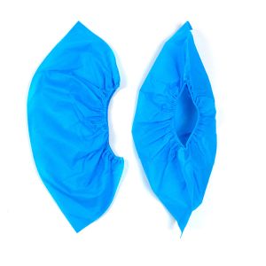 Waterproof Disposable Plastic Foot Covers Elastic String Non Woven Material