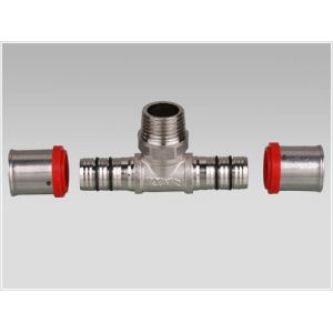 China press fitting male tee for PEX-AL-PEX pipe on sale