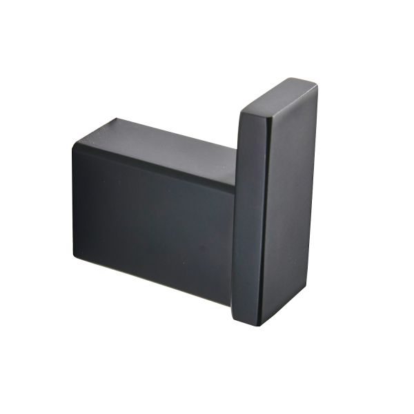 Single Robe hook&Clothing Hook&Hanging Hook83201-Square Black&Stainless steel304