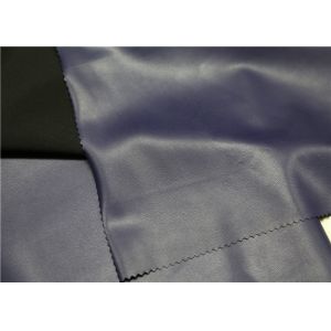 Custom Polyurethane Synthetic Leather Dark Blue Anti - Mildew Eco - Friendly