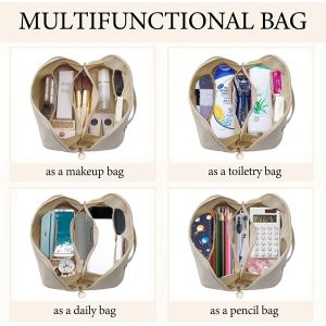 Multifunctional Makeup Bags Waterproof Portable With Handle And Divider