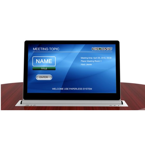 Lightweight VISSONIC Paperless Multi - Media System VIS-15LSSC 15'6 Lifting