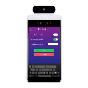 8 Inch LCD Display Auto 150cm Temperature Scanner Kiosk