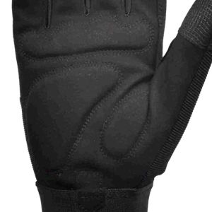 Synthetic Leather Mechanic Glove Padding On Palm Breathable Mesh Knuckle