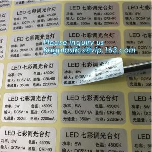 Matte silver tamper evident VOID security label sticker printing material