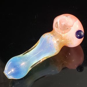 4 Inch Pink Coral Collectible Tobacco Glass Pipe Smoking Bowl Hand Pipes