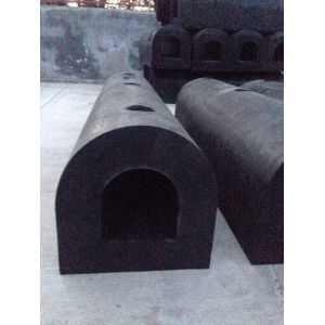 D shaped Solid Rubber Fenders Impact Absorbing Rubber Fender for Docks and Ships