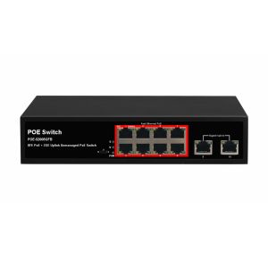 POE-S2008GFB(8FE+2GE)_8 Port 10/100Mbps IEEE802.3af/at PoE Switch with 150W