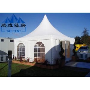 Quality Advertising Pagoda Party Tent With White PVC Window / Sidewall Curtain for sale