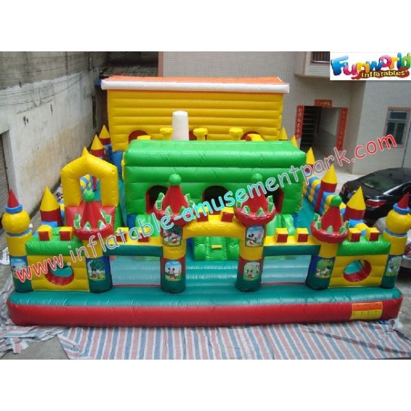 Buy Giant Inflatable Amusement Parks Customized For Events / Festivals at wholesale prices
