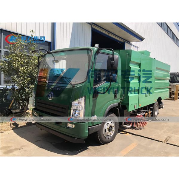 Buy Shacman 6CBM Water Sprinkler Dust Suction Road Sweeper Truck at wholesale prices
