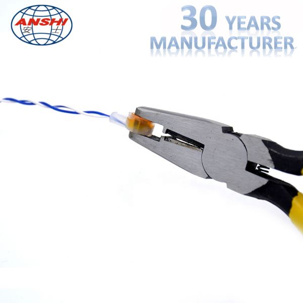 E-9y 3m Wire Connector Crimping Tool Stainless Steel Material Yellow Color