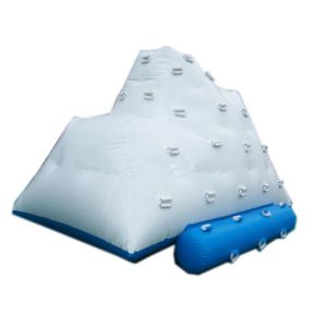 Giant Inflatable Cone With Climbing Handles For Water Park And Sea Shore