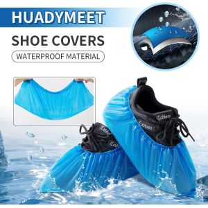 Waterproof Slip Resistant Durable CPE Plastic Disposable Shoe Boot Cover for