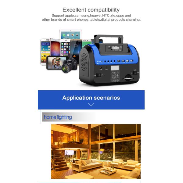 12V DC Payg Solar System Low Consumption With Solar Fan For No Power Grid Area