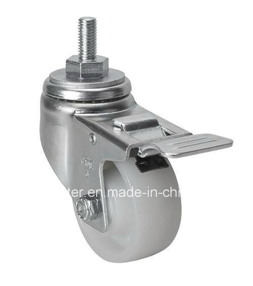 Buy Edl Medium 3" 130kg Threaded Brake PA Caster 5043-25 for Caster Application in Zinc Plated at wholesale prices