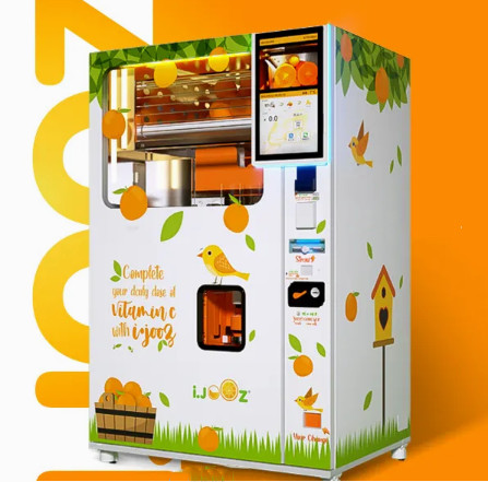 Buy Customizable Automatic Juice Vending Machine With LED Lighting System at wholesale prices