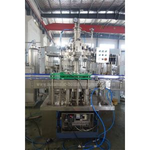 1000BPH Linear Carbonated Drink Filling Machine , Glass Bottle Filler
